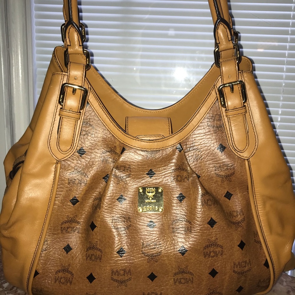 AUTH MCM HOBO SHOULDER BAG